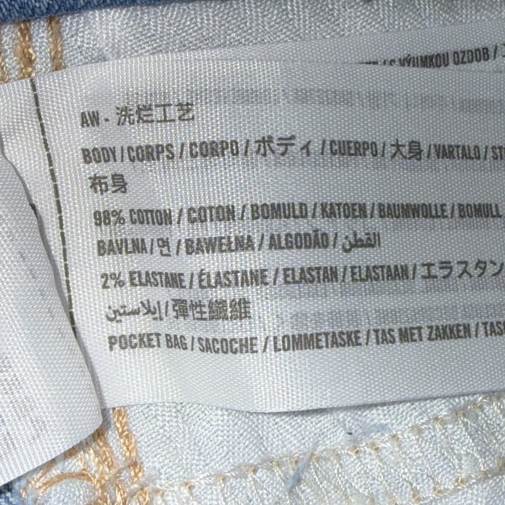 Abercrombie Kids Girls Light Wash Blue Denim Shorts Mid-Rise 13/14 Beachy‎ Coast - Picture 6 of 7